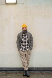 Bronson Shirt- Black Olive Cream Flannel Check