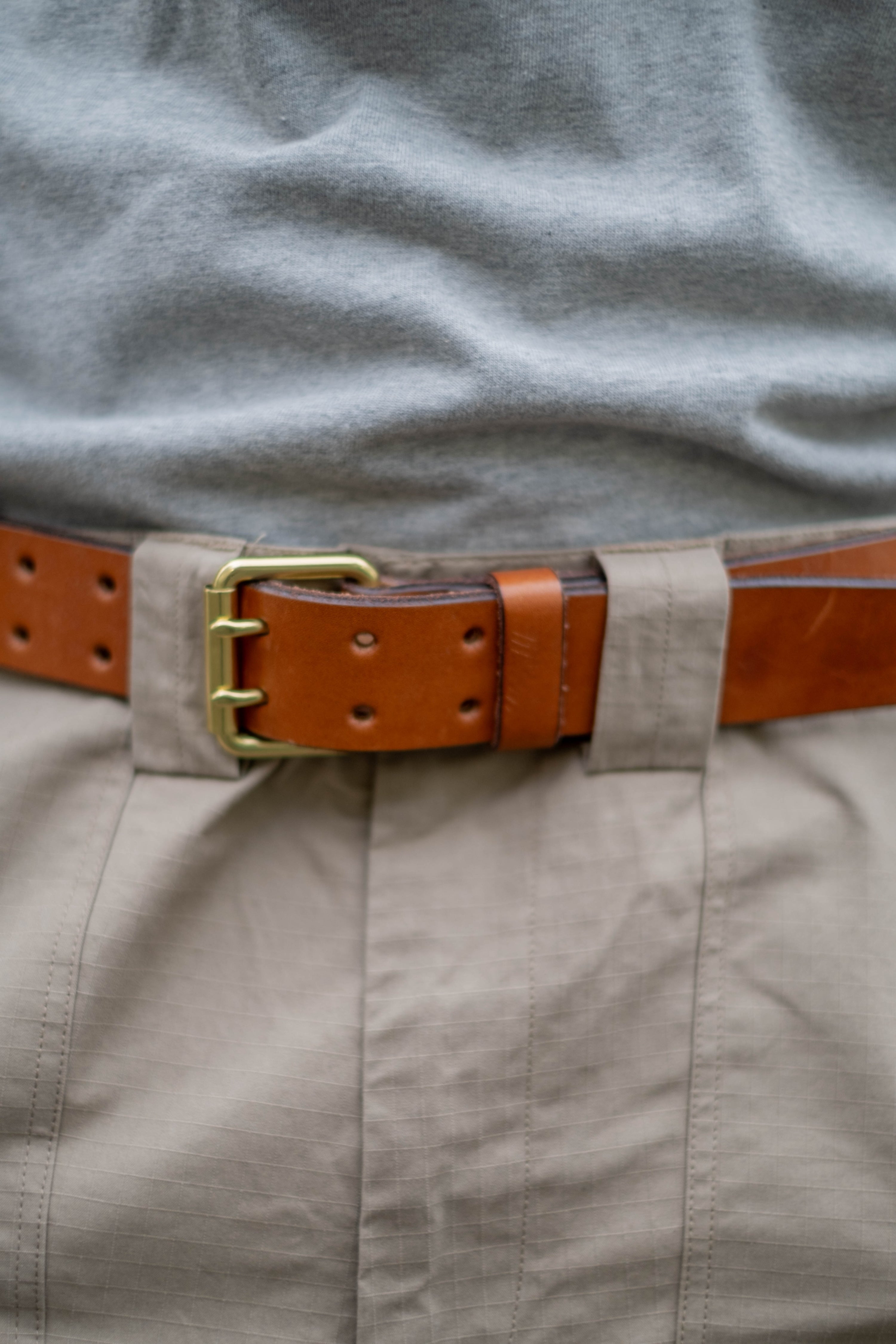 LIFETIME LEATHER BELT - OAK BARK TANNED - BROWN