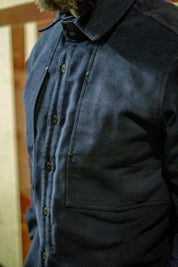 English Terrace Overshirt - Moleskin Navy