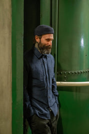 English Terrace Overshirt - Moleskin Navy