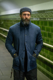English Worker Jacket - Moleskin NAVY