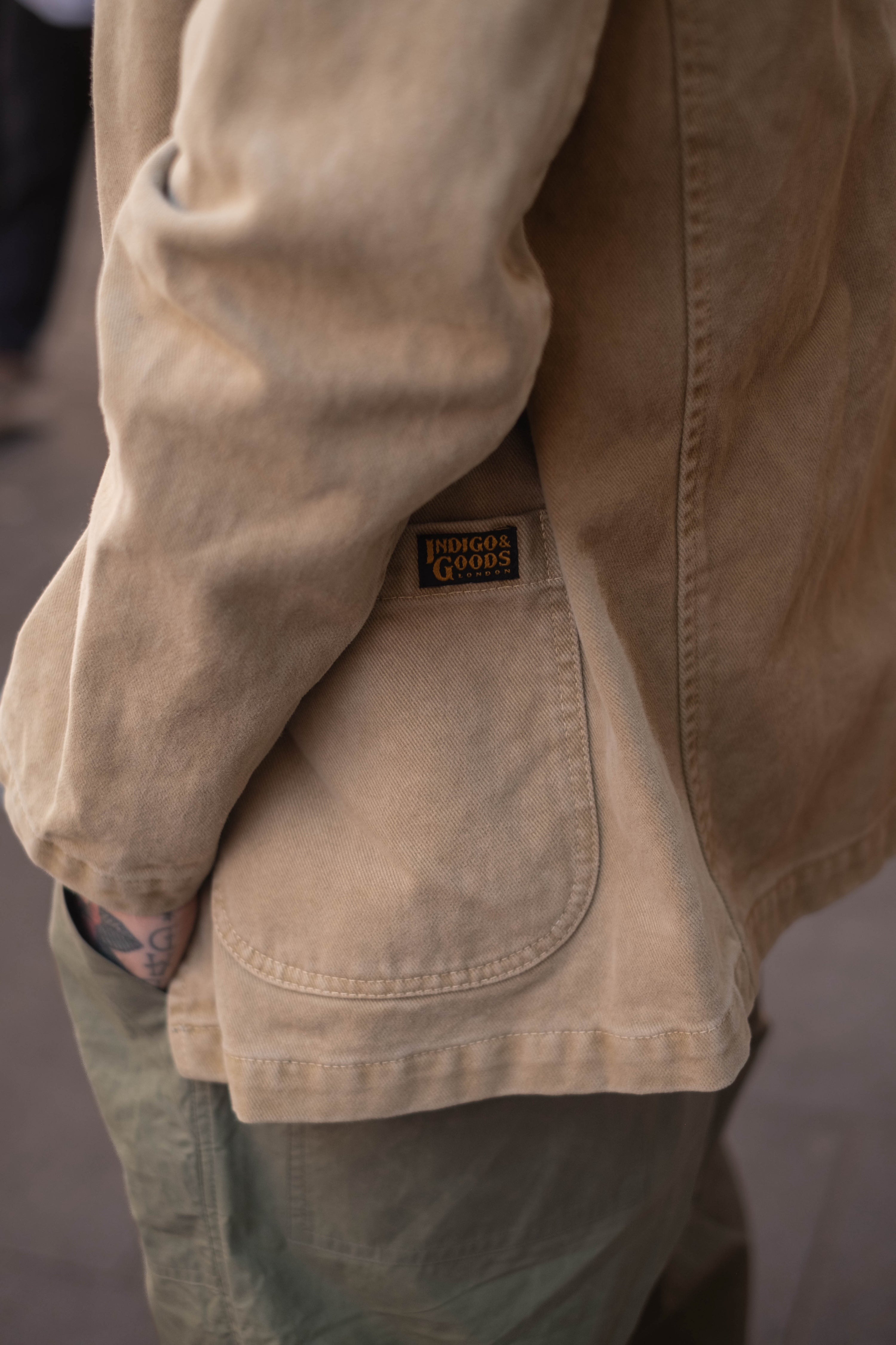 English Worker Jacket - BOX FIT - Sand