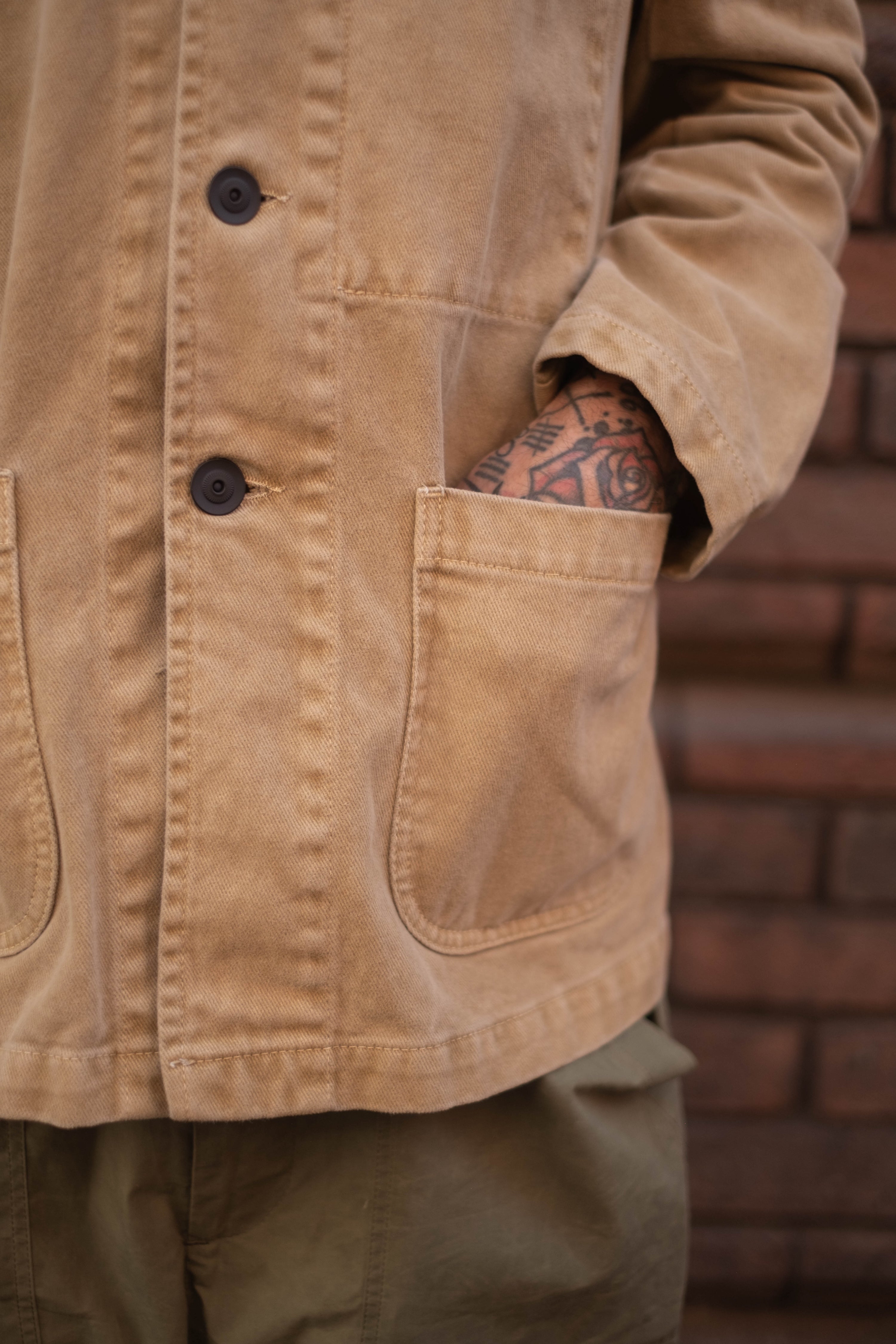 English Worker Jacket - BOX FIT - Sand