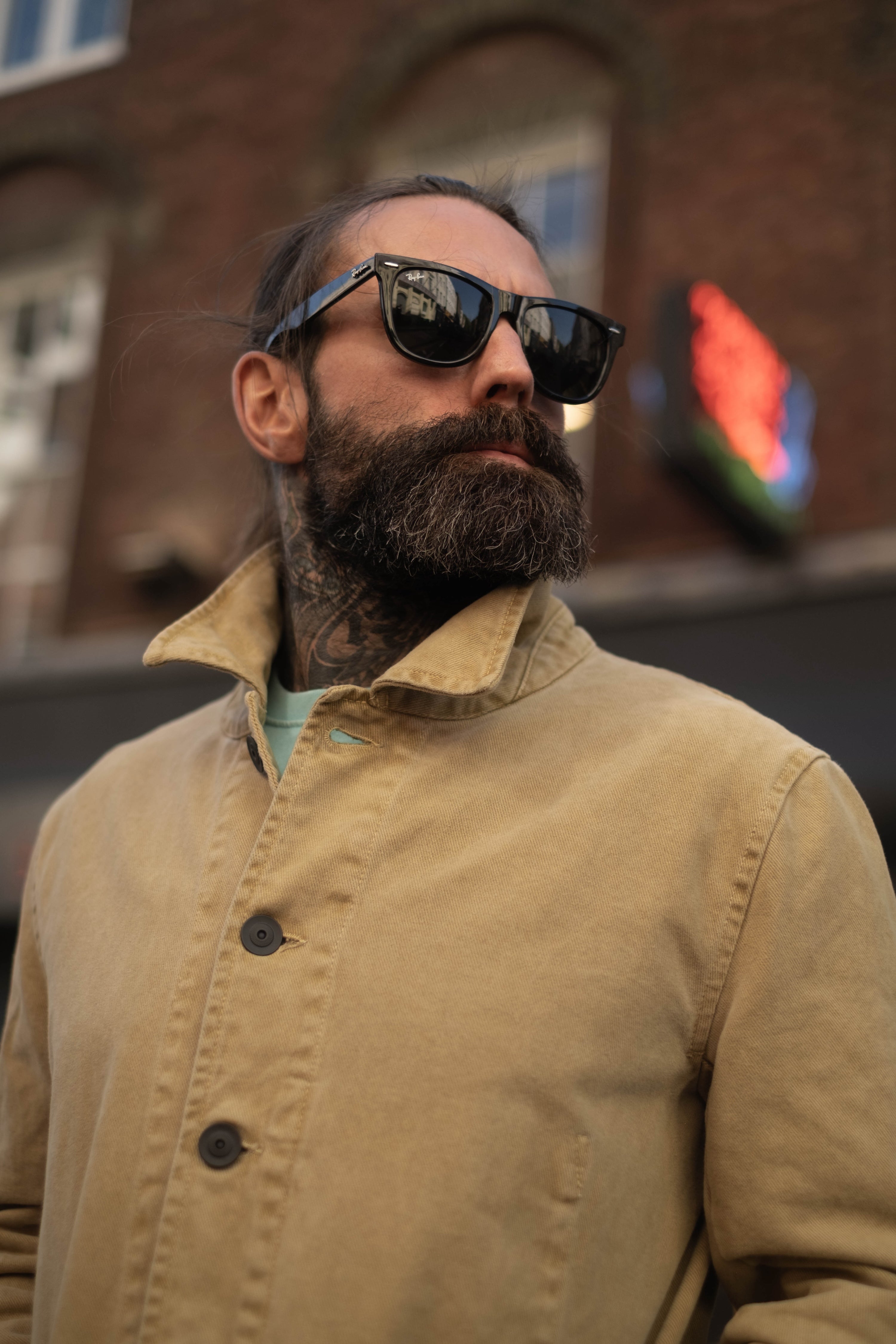 English Worker Jacket - BOX FIT - Sand