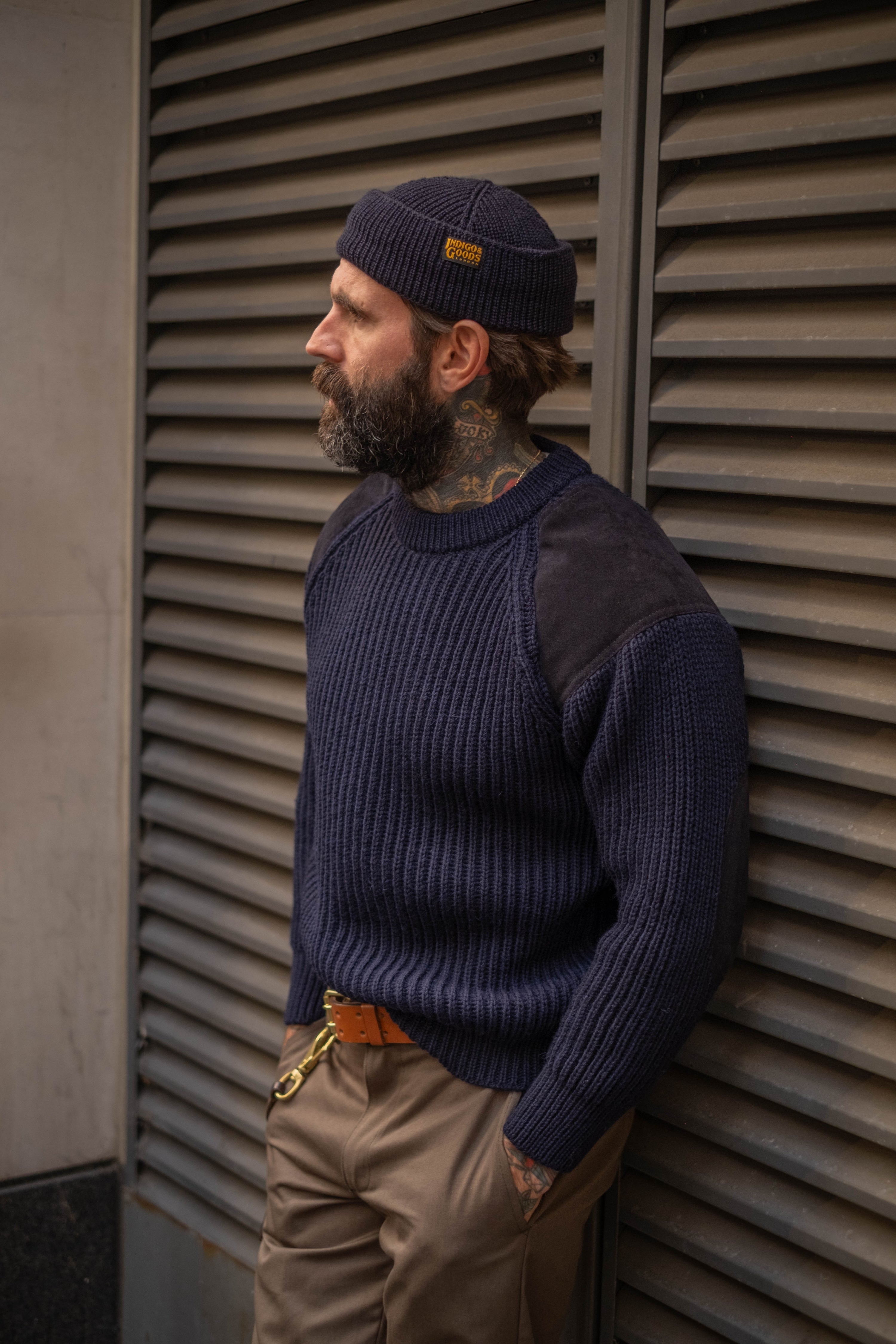 Shooters Sweater - Navy