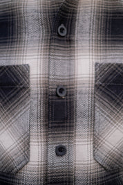 Bronson Shirt- Black Olive Cream Flannel Check