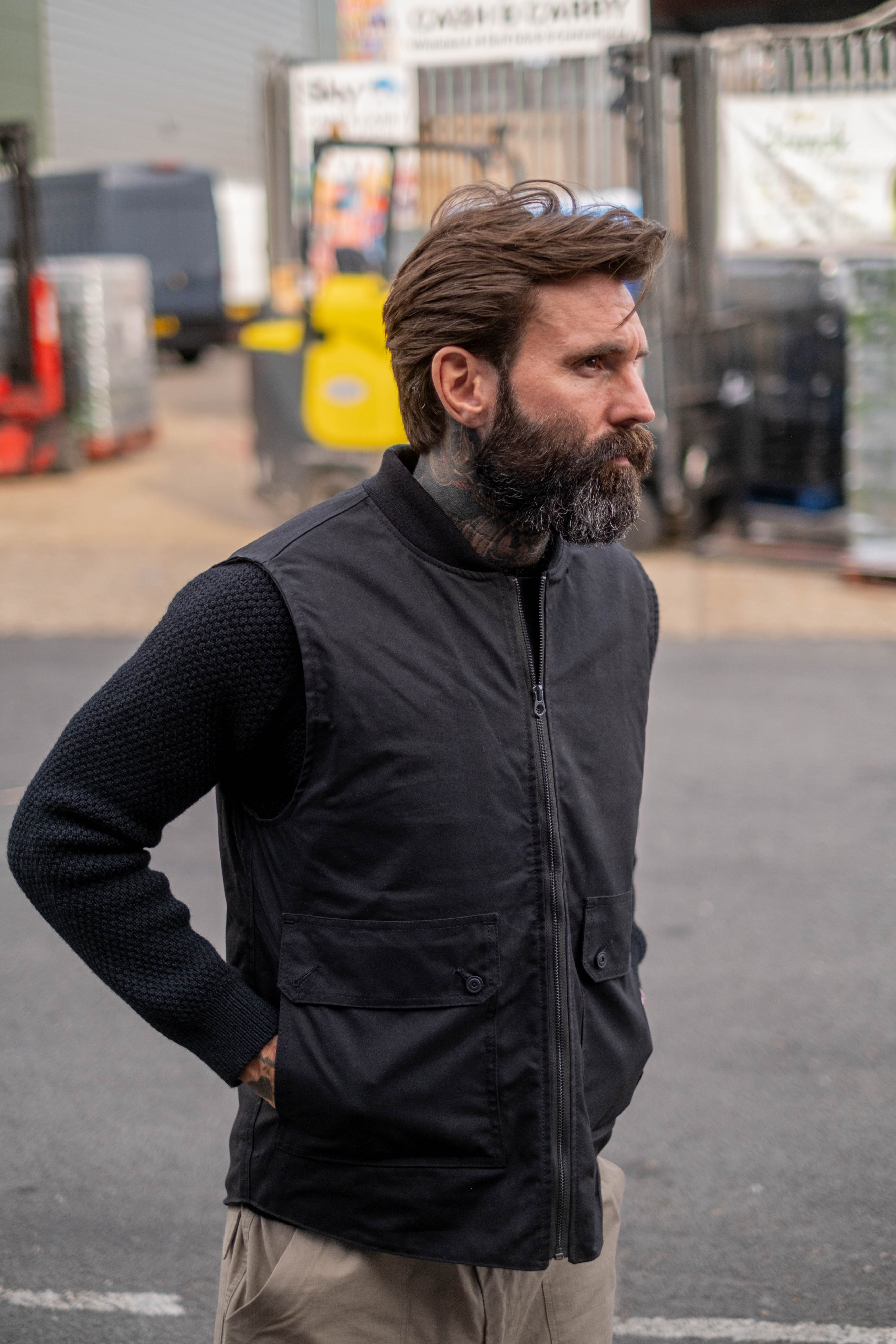 Stealth Zip Gilet - Bullet Cloth Black