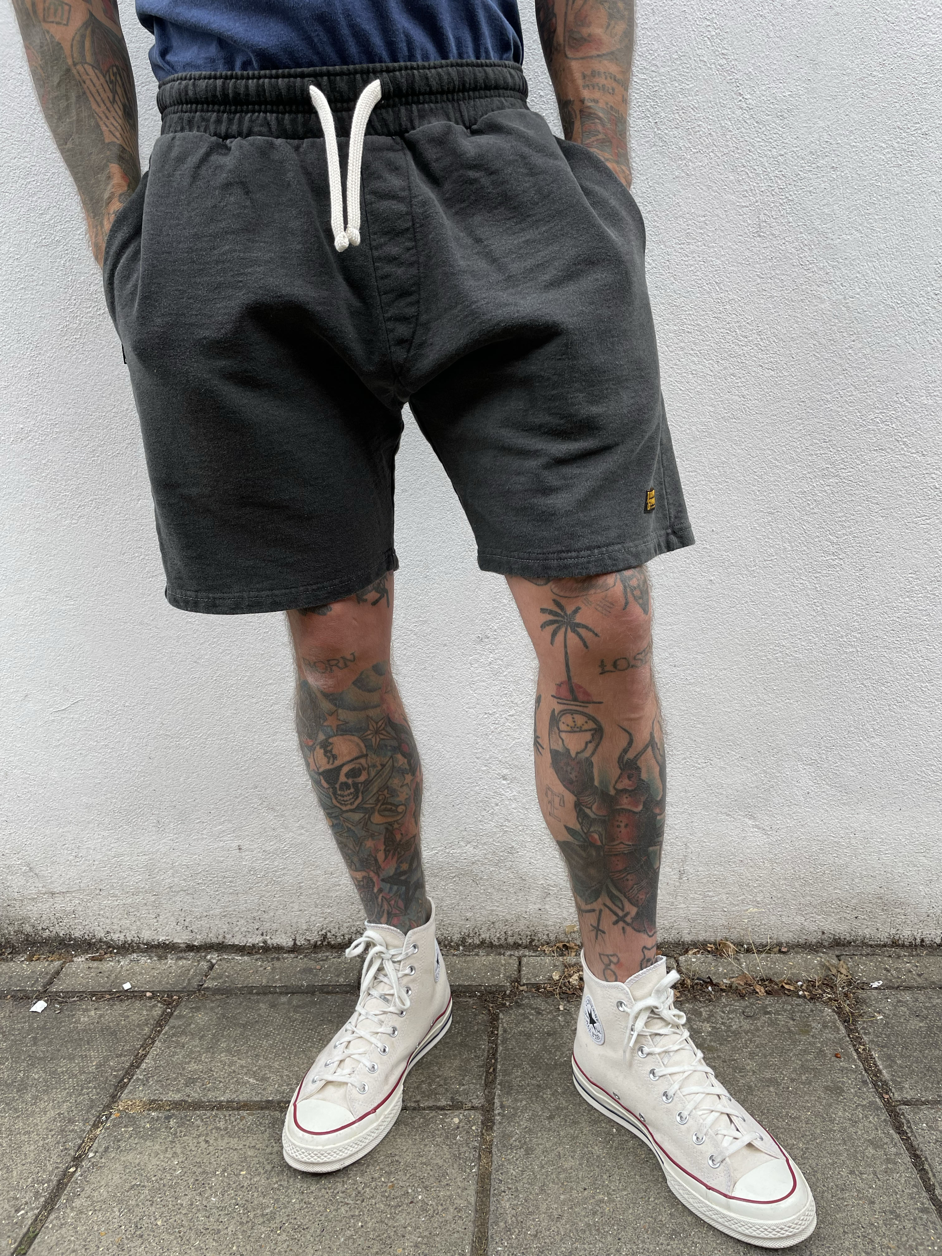 Zip Shorts - Washed Charcoal – Indigo and Goods