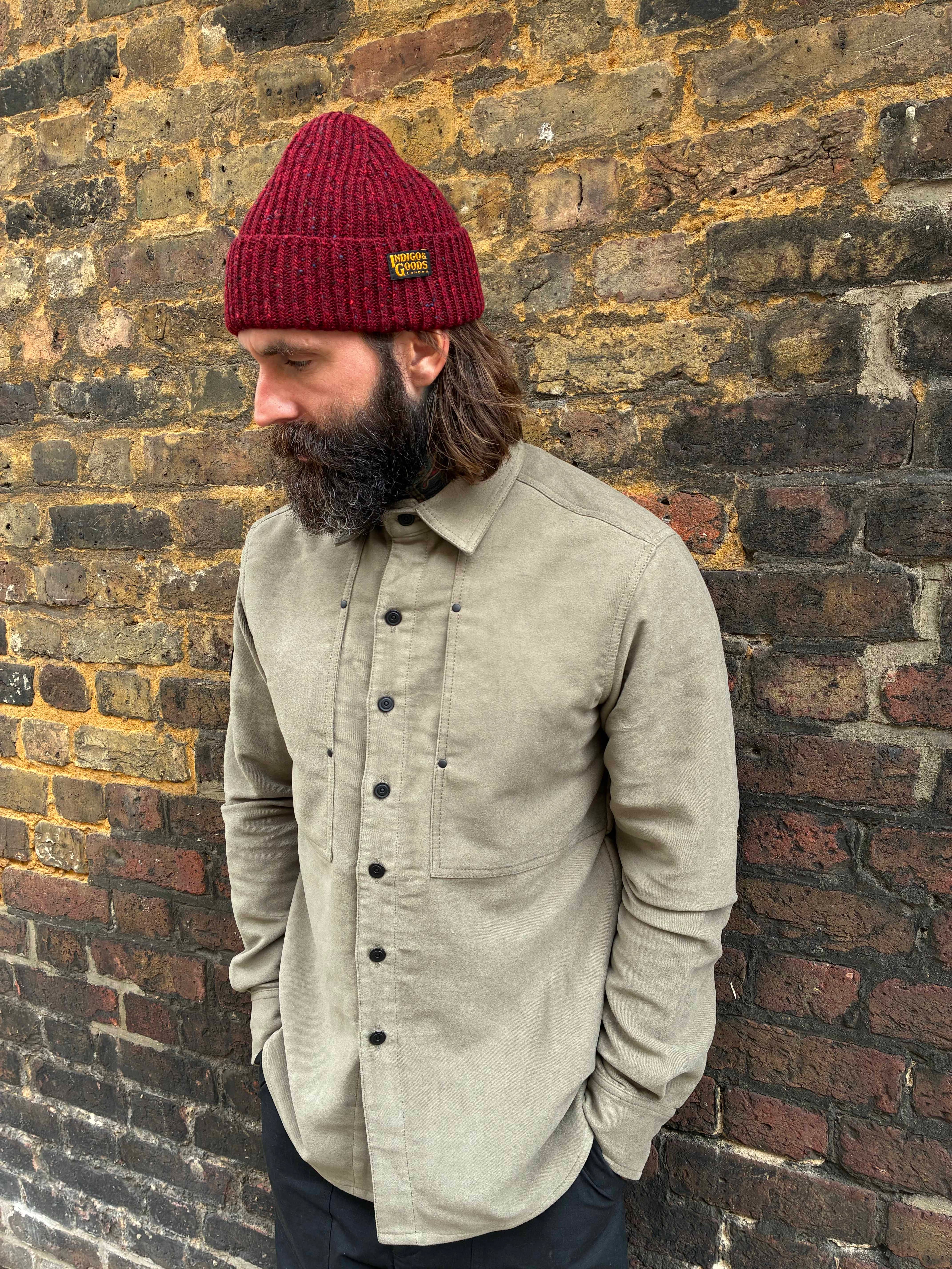 English Terrace Overshirt - Moleskin Olive
