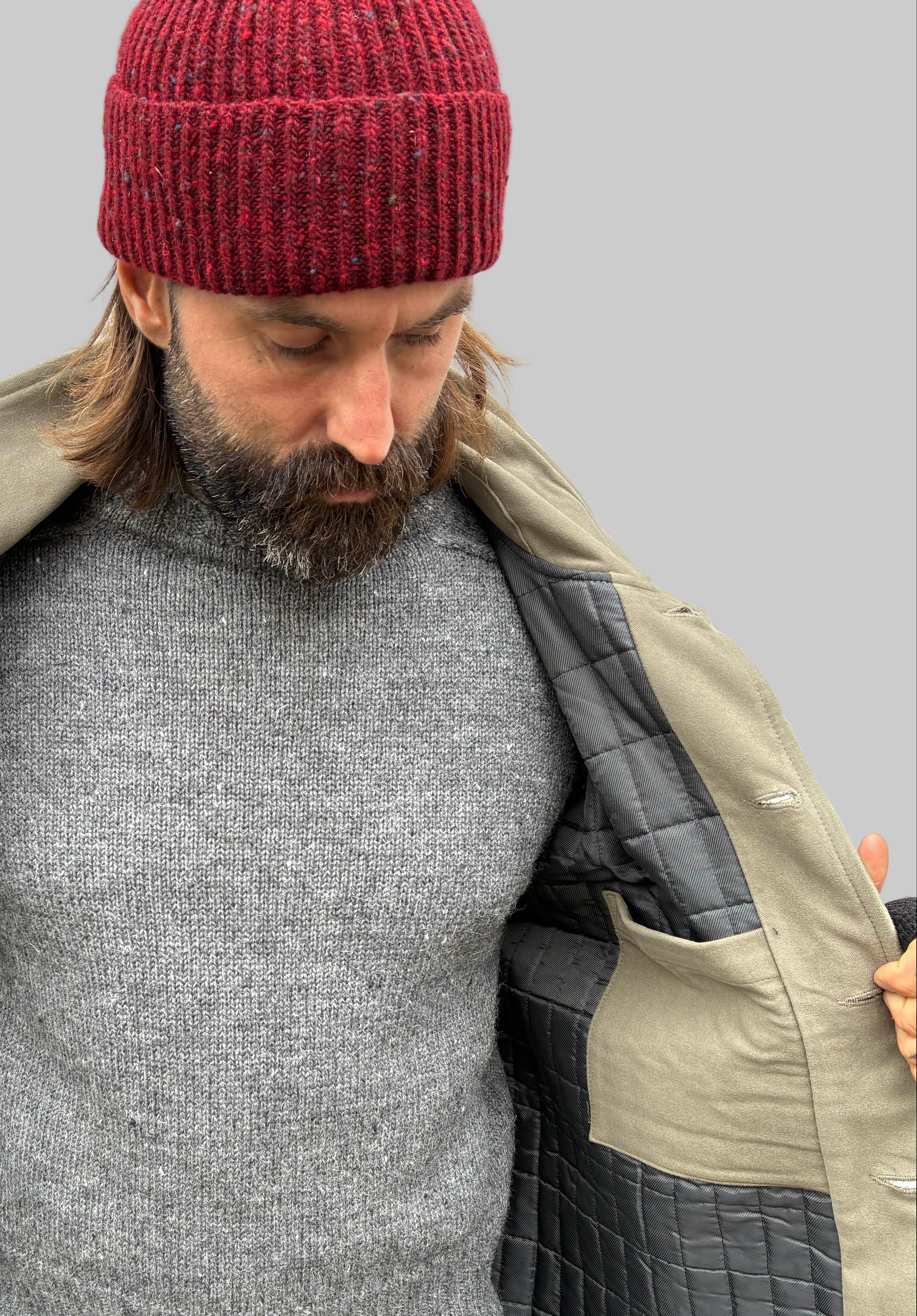 English Worker Jacket - Moleskin OLIVE