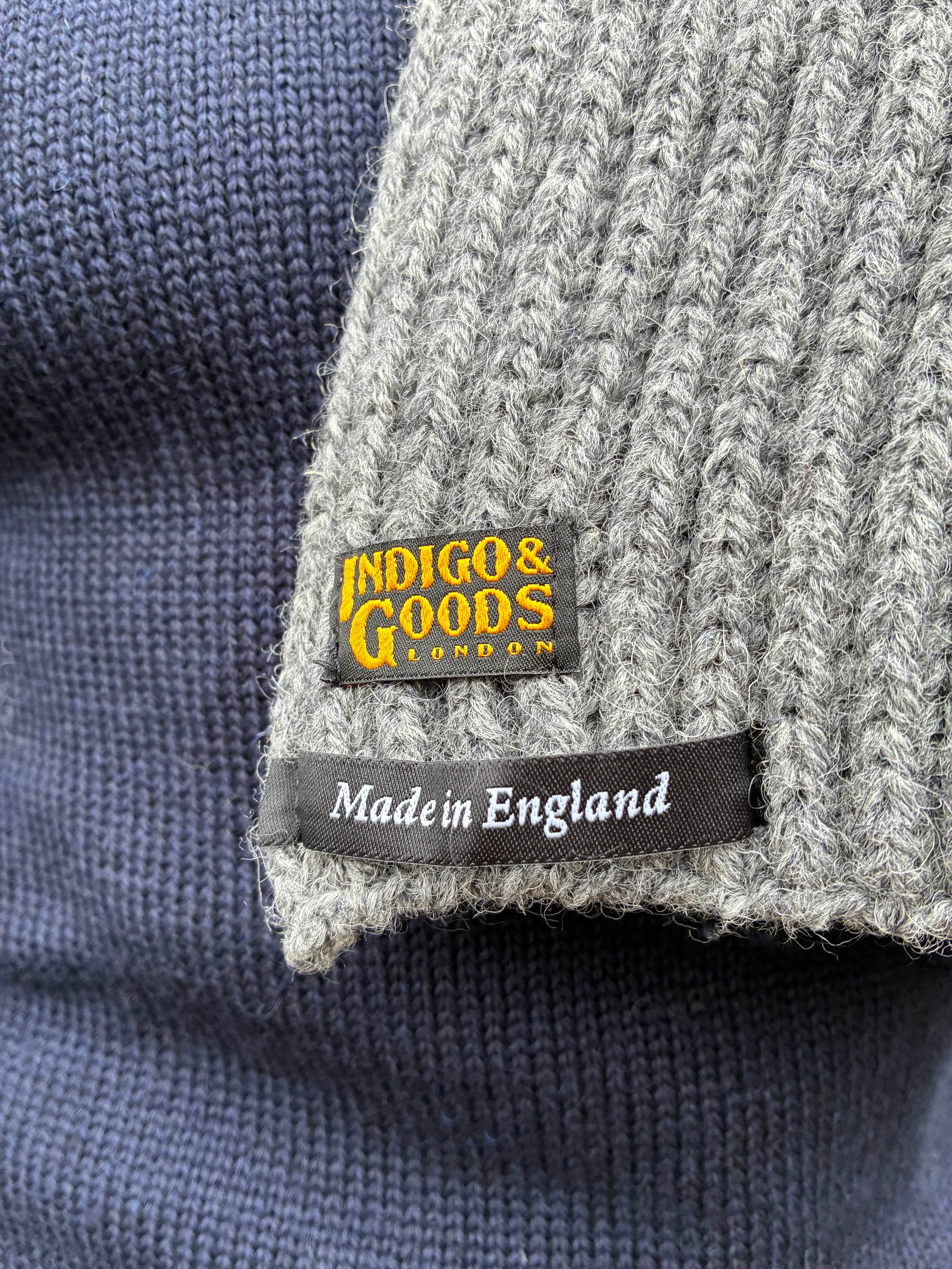 Chunky Wool Scarf - Grey