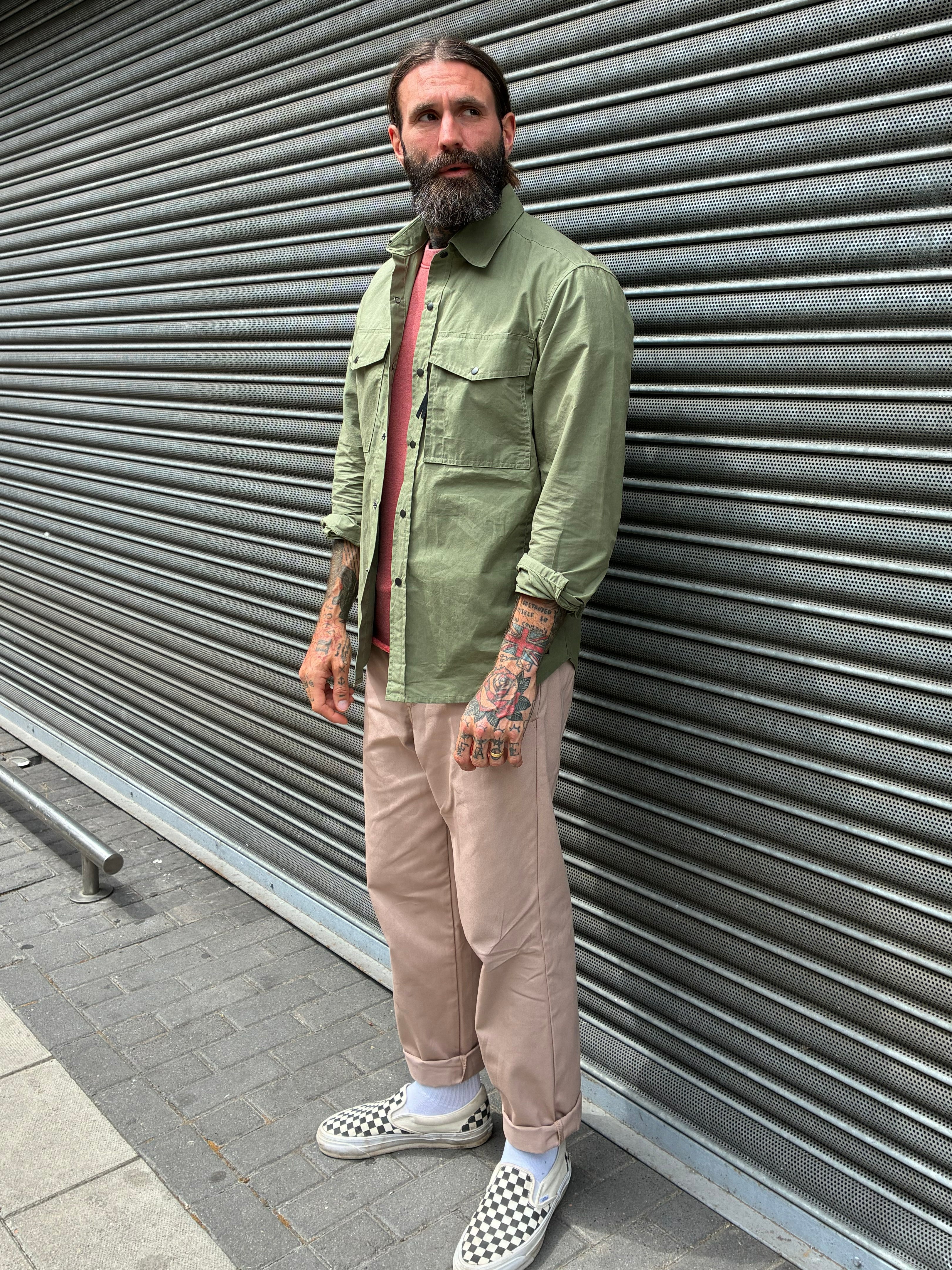 English Worker Trouser in Desert Khaki Cotton Twill