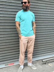 English Worker Trouser in Desert Khaki Cotton Twill
