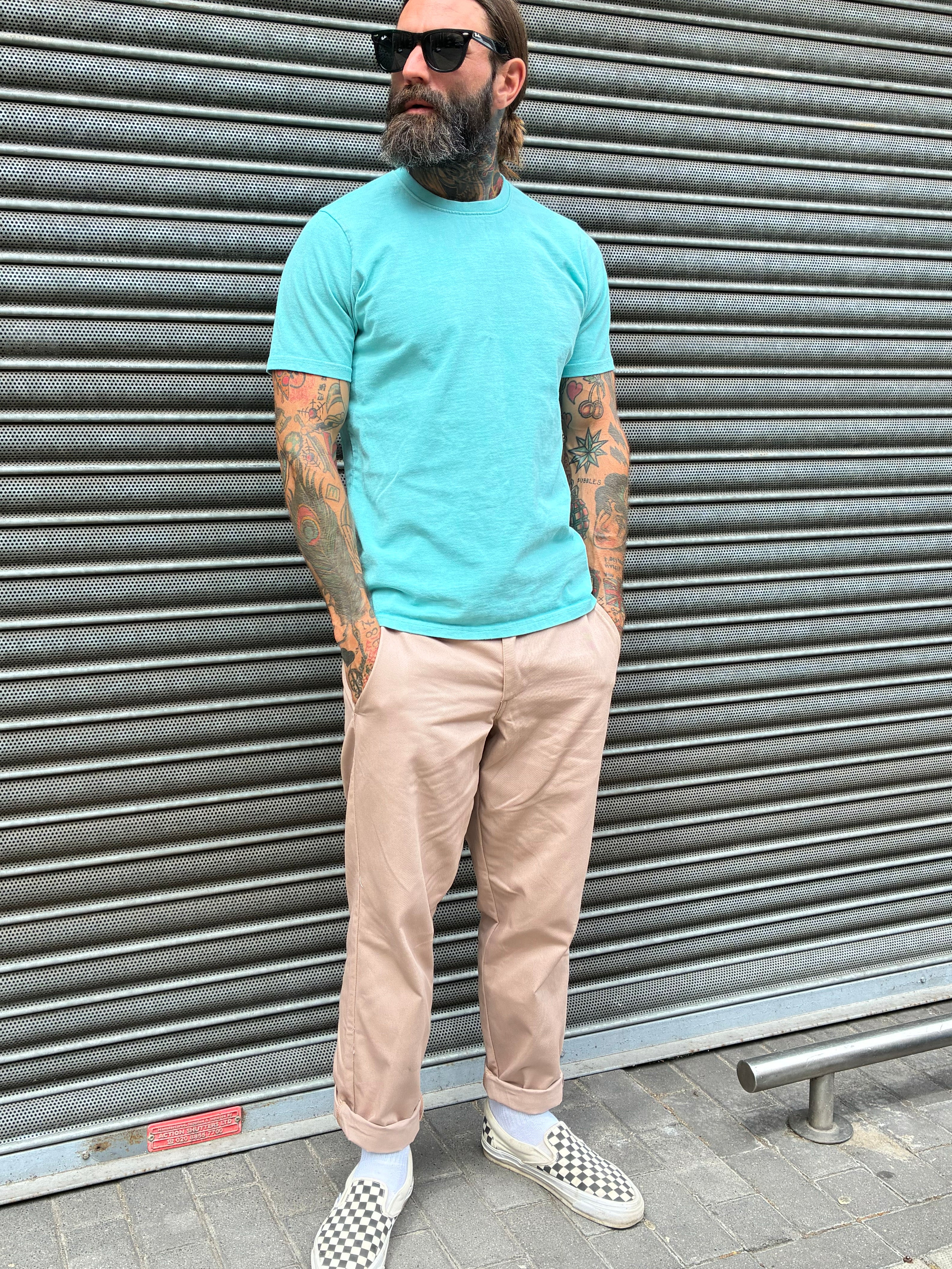 English Worker Trouser in Desert Khaki Cotton Twill