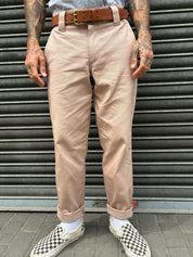 English Worker Trouser in Desert Khaki Cotton Twill