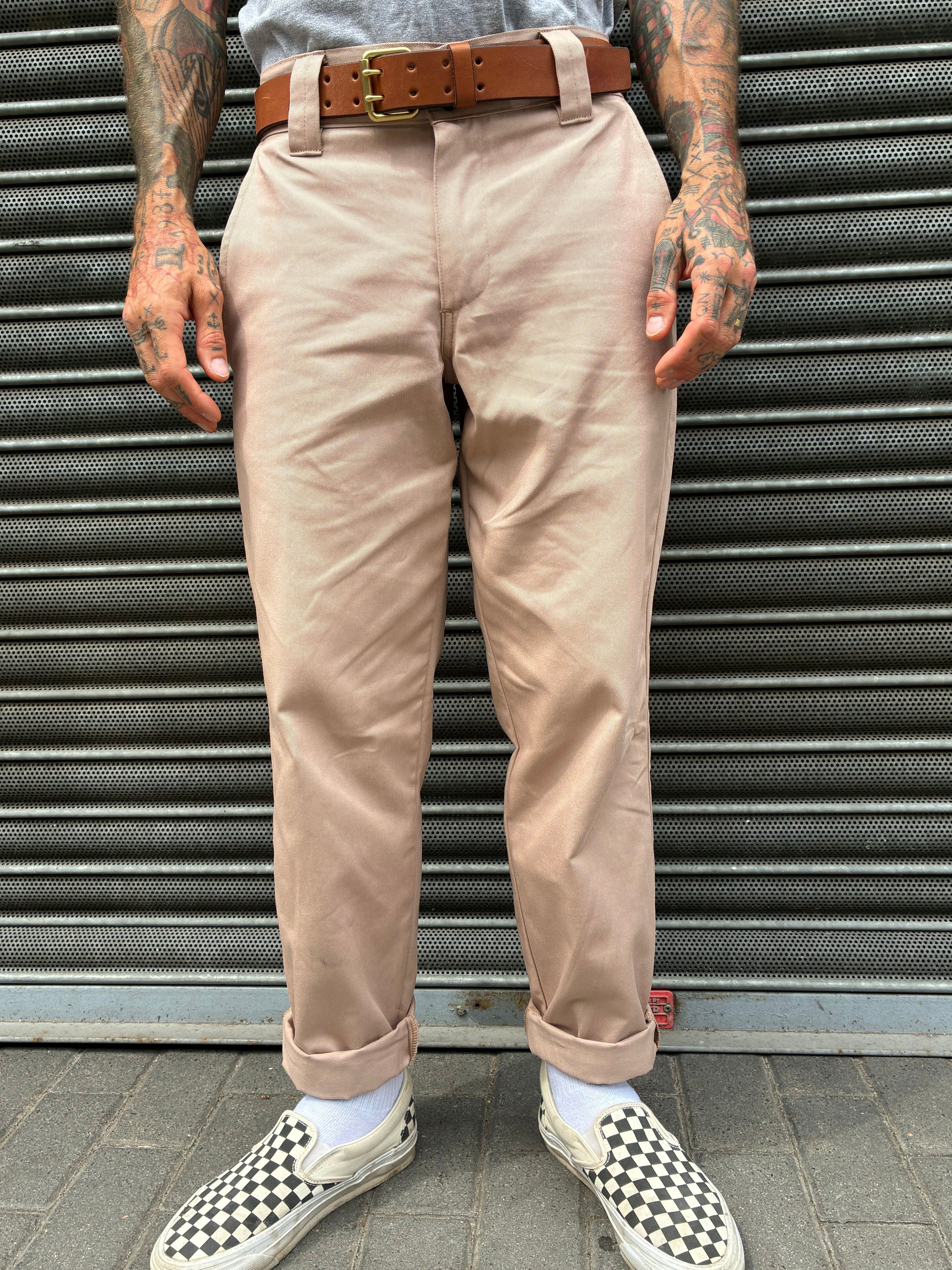 English Worker Trouser in Desert Khaki Cotton Twill