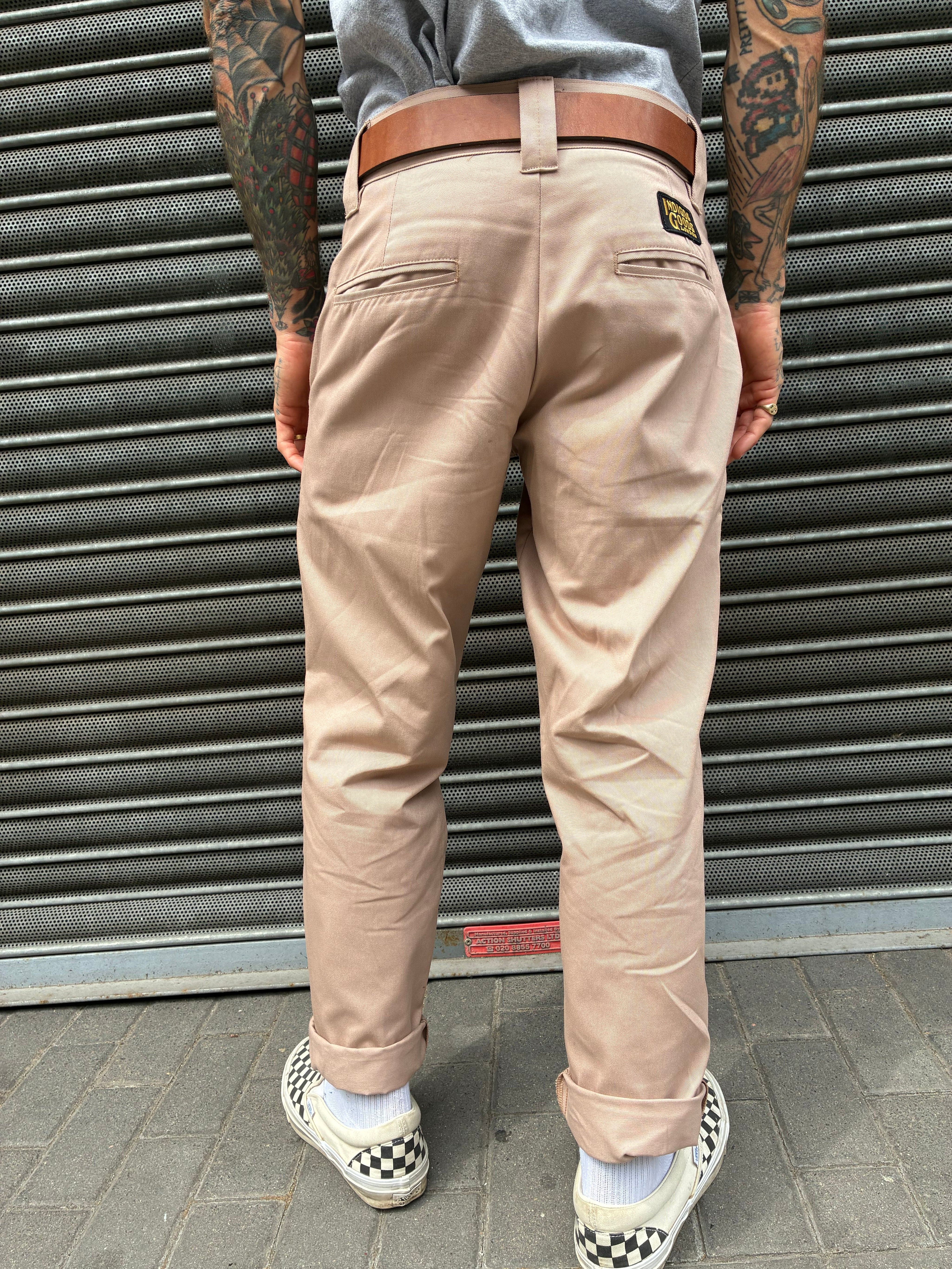 English Worker Trouser in Desert Khaki Cotton Twill