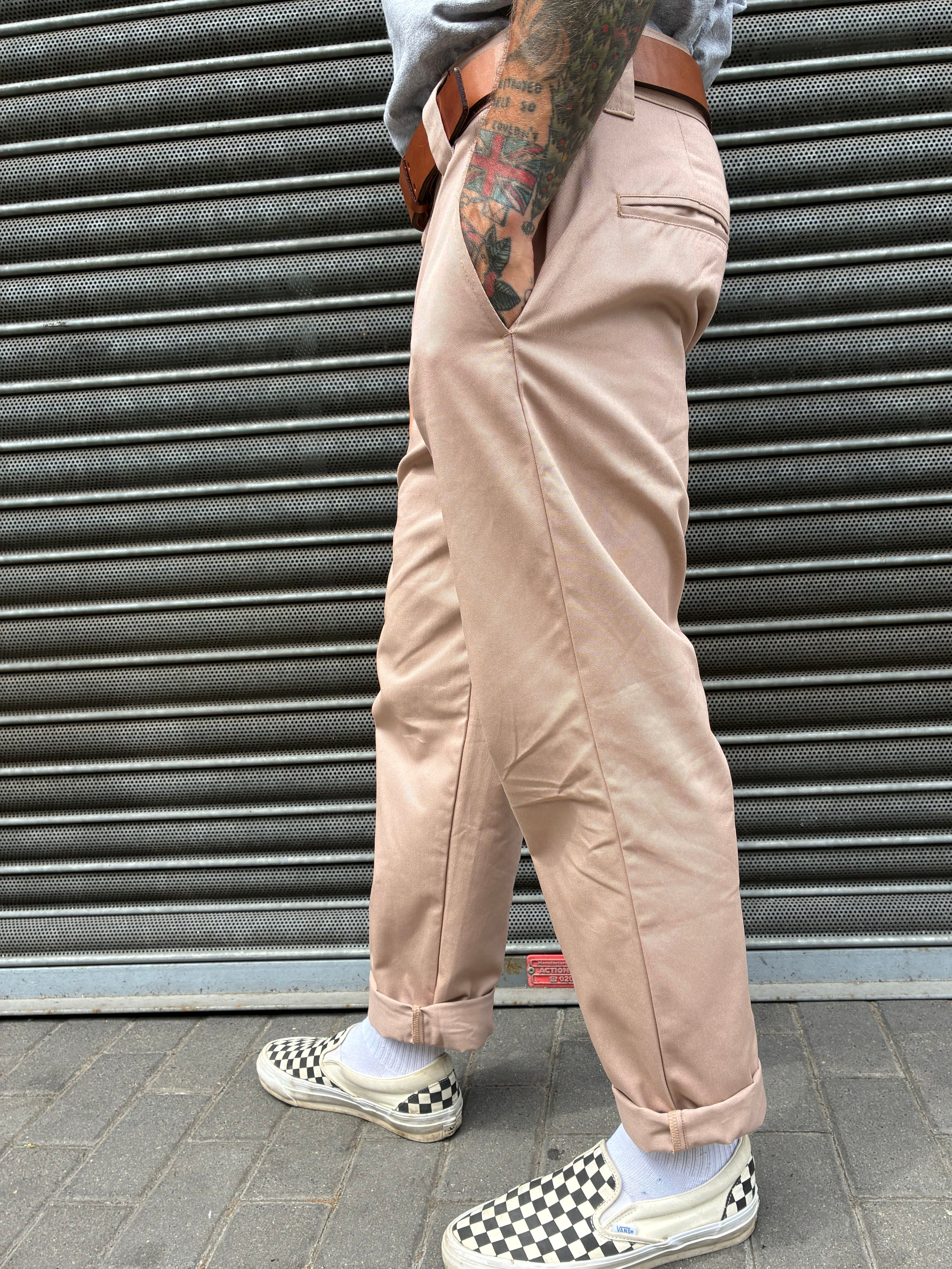 English Worker Trouser in Desert Khaki Cotton Twill