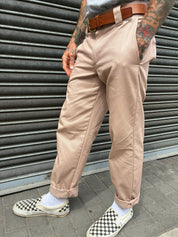 English Worker Trouser in Desert Khaki Cotton Twill