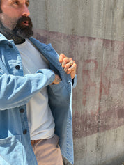English Worker Jacket - BOX FIT - Faded Blue