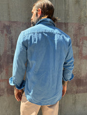 Assault Overshirt- Vintage Dye Faded Blue