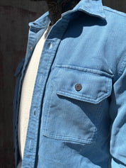 Assault Overshirt- Vintage Dye Faded Blue