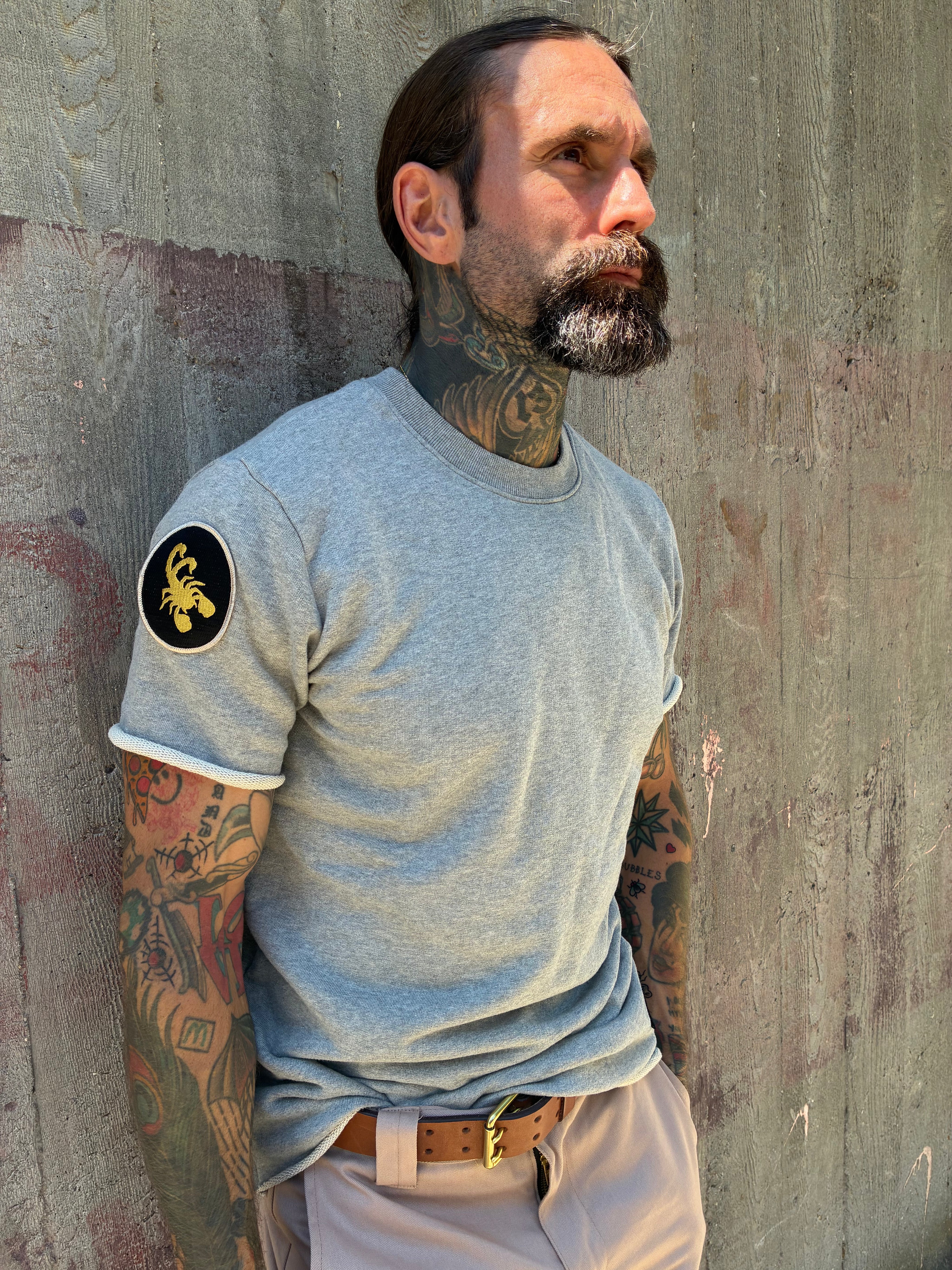 Scorpion Raw Tee - Grey Mix