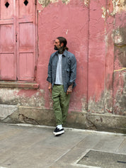 Drop Pocket Shirt - MidWeight Cotton - Slate Grey