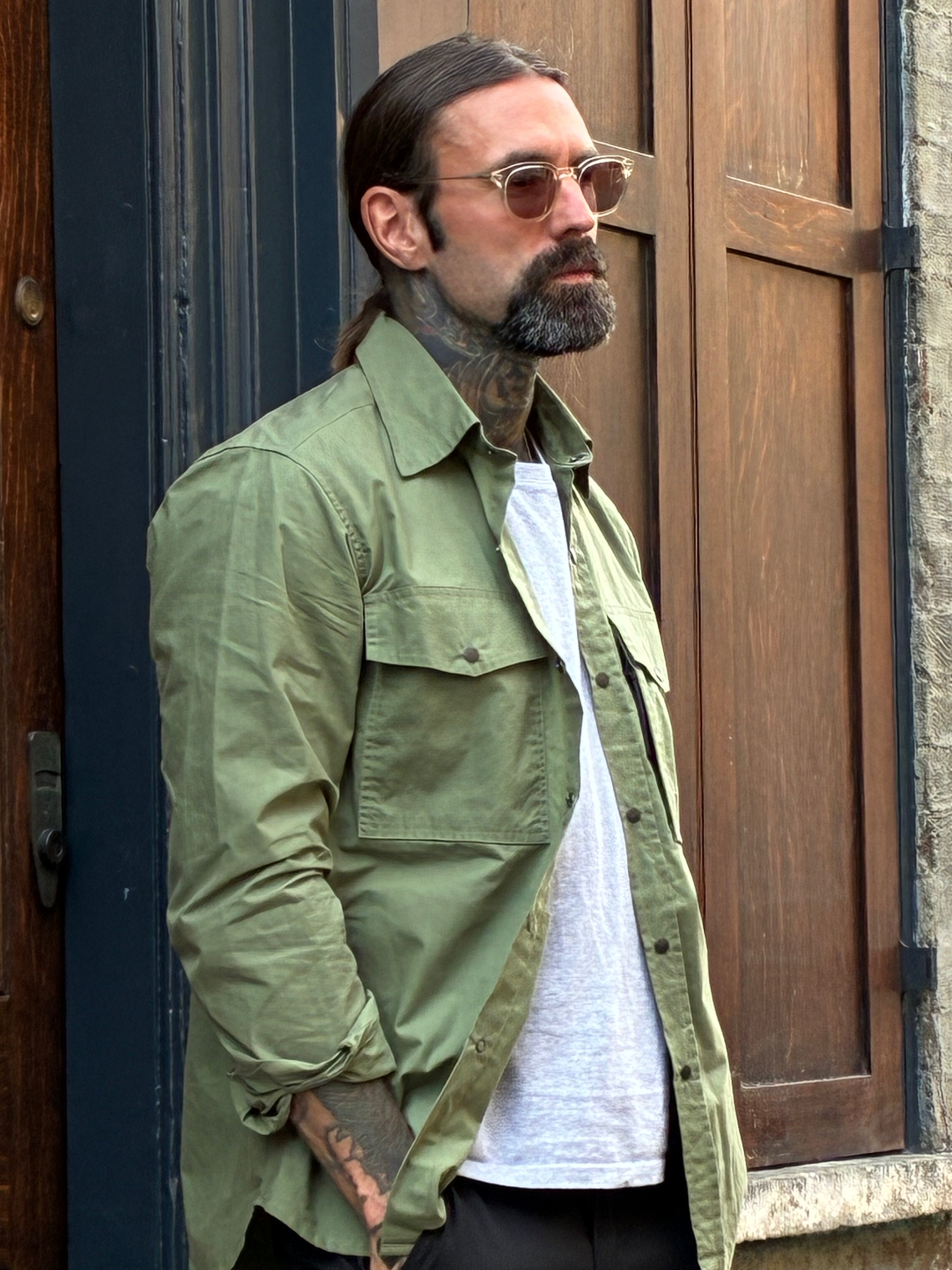 Turbo Shirt Jacket - Weathered Cotton - Jungle Green
