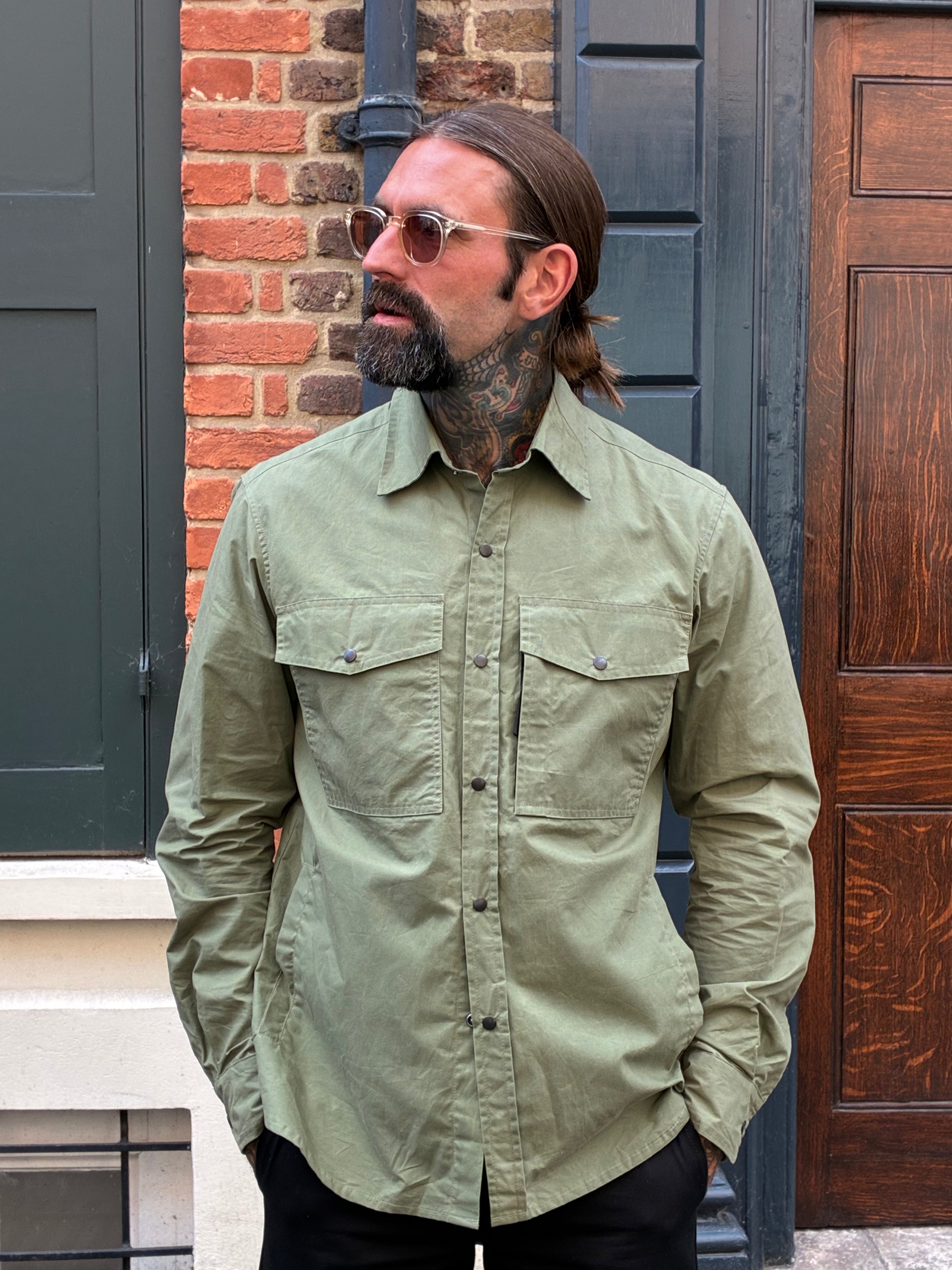 Turbo Shirt Jacket - Weathered Cotton - Jungle Green