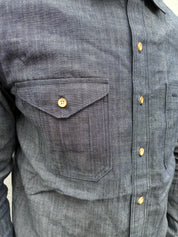 Assorted Pocket Shirt- Indigo Chambray