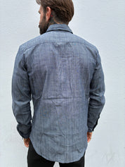 Assorted Pocket Shirt- Indigo Chambray