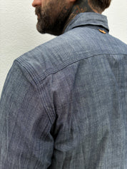 Assorted Pocket Shirt- Indigo Chambray