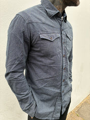Western Shirt - Indigo Twist