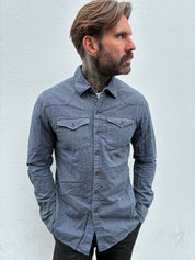 Western Shirt - Indigo Twist