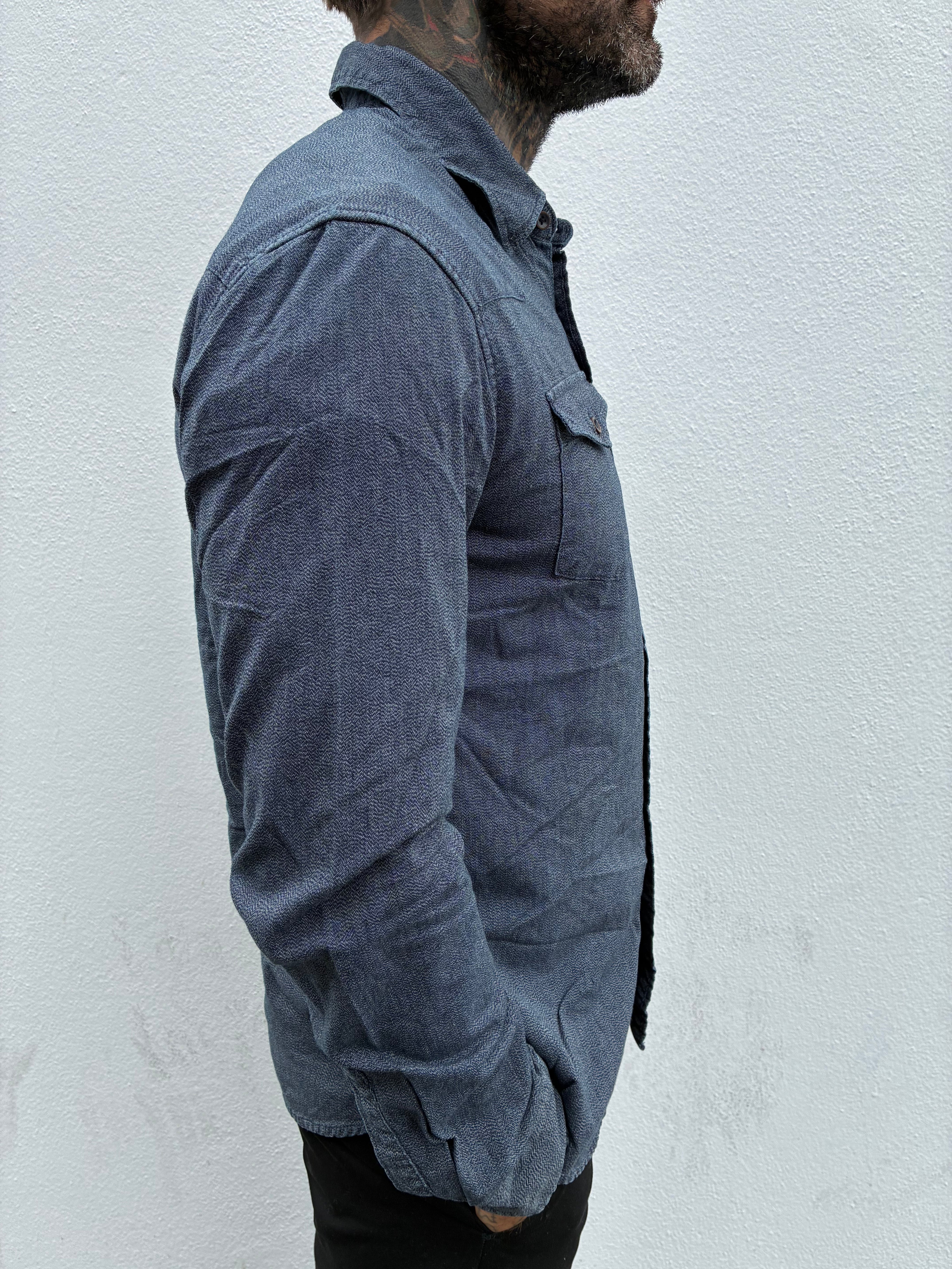 Western Shirt - Indigo Twist