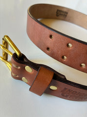 LIFETIME LEATHER BELT - OAK BARK TANNED - BROWN