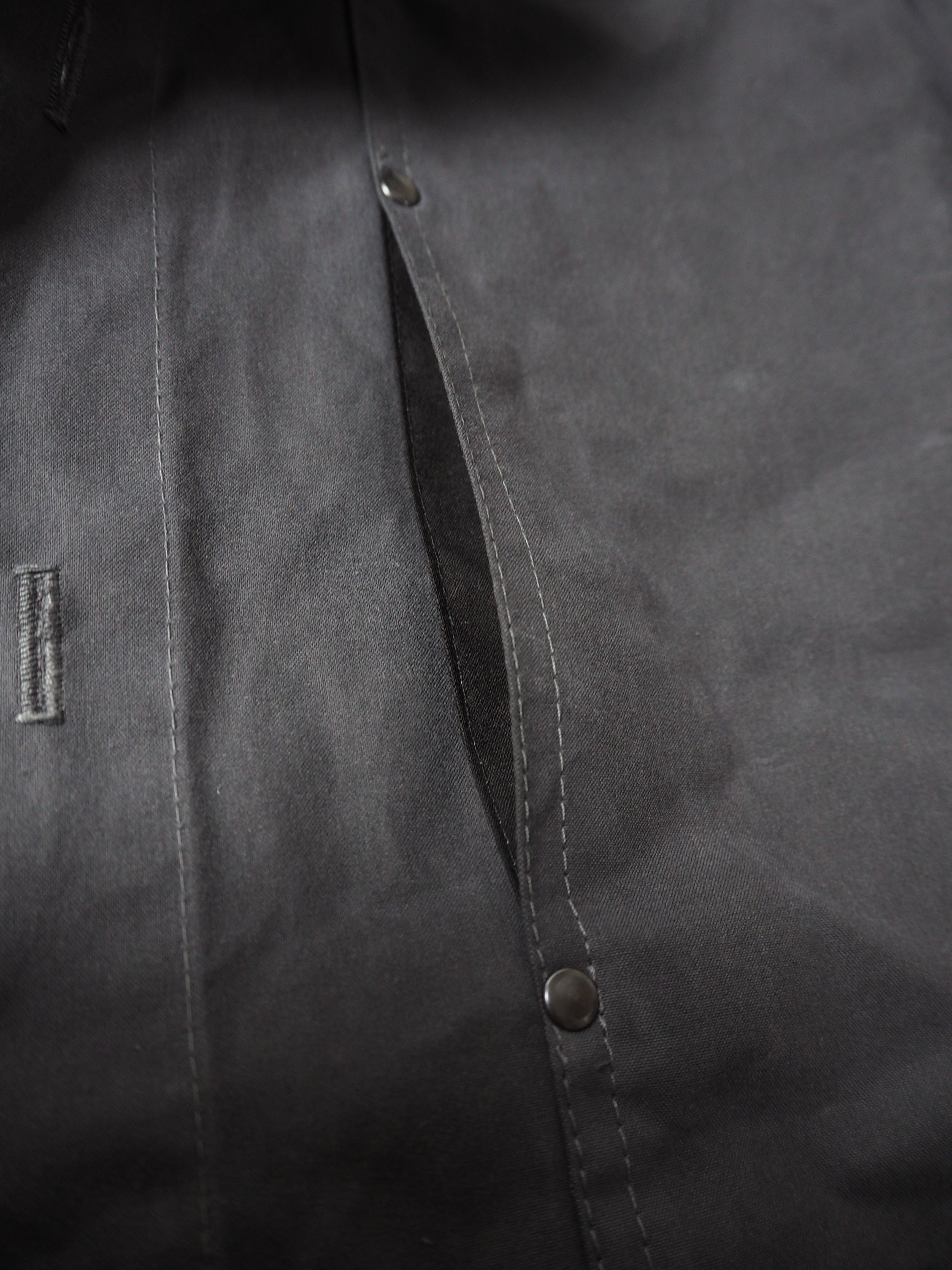 English Terrace Overshirt - HEAVY WEATHERED COTTON - Slate Grey