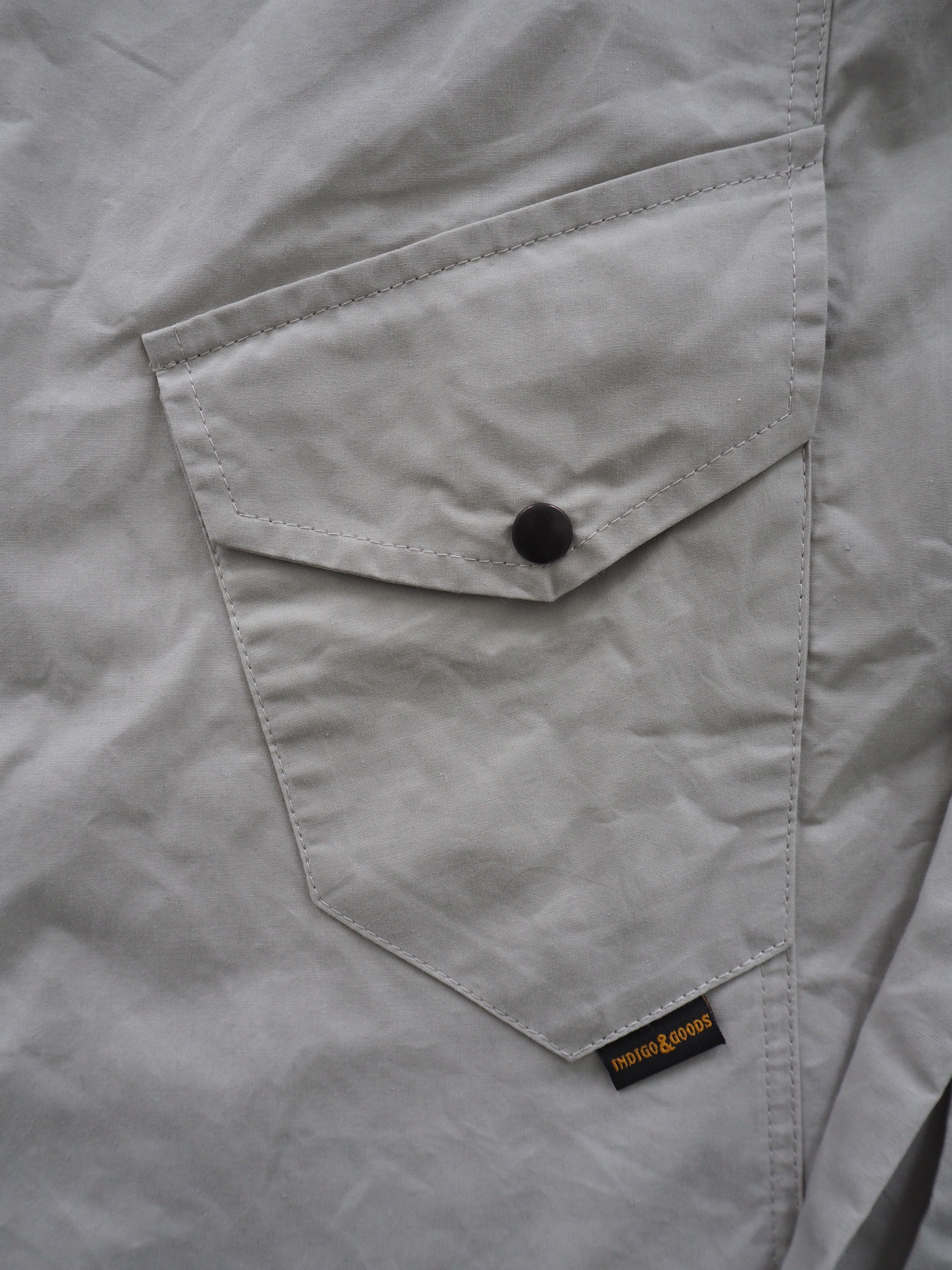 Drop Pocket Shirt - Weathered Cotton - Lt. Stone