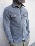 Assault Overshirt- Vintage Dye Smoke Blue