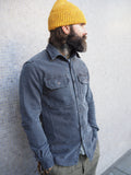 Assault Overshirt- Vintage Dye Smoke Blue