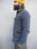 Assault Overshirt- Vintage Dye Smoke Blue