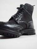 TRICKER'S TWO TONE BROGUE - BLACK