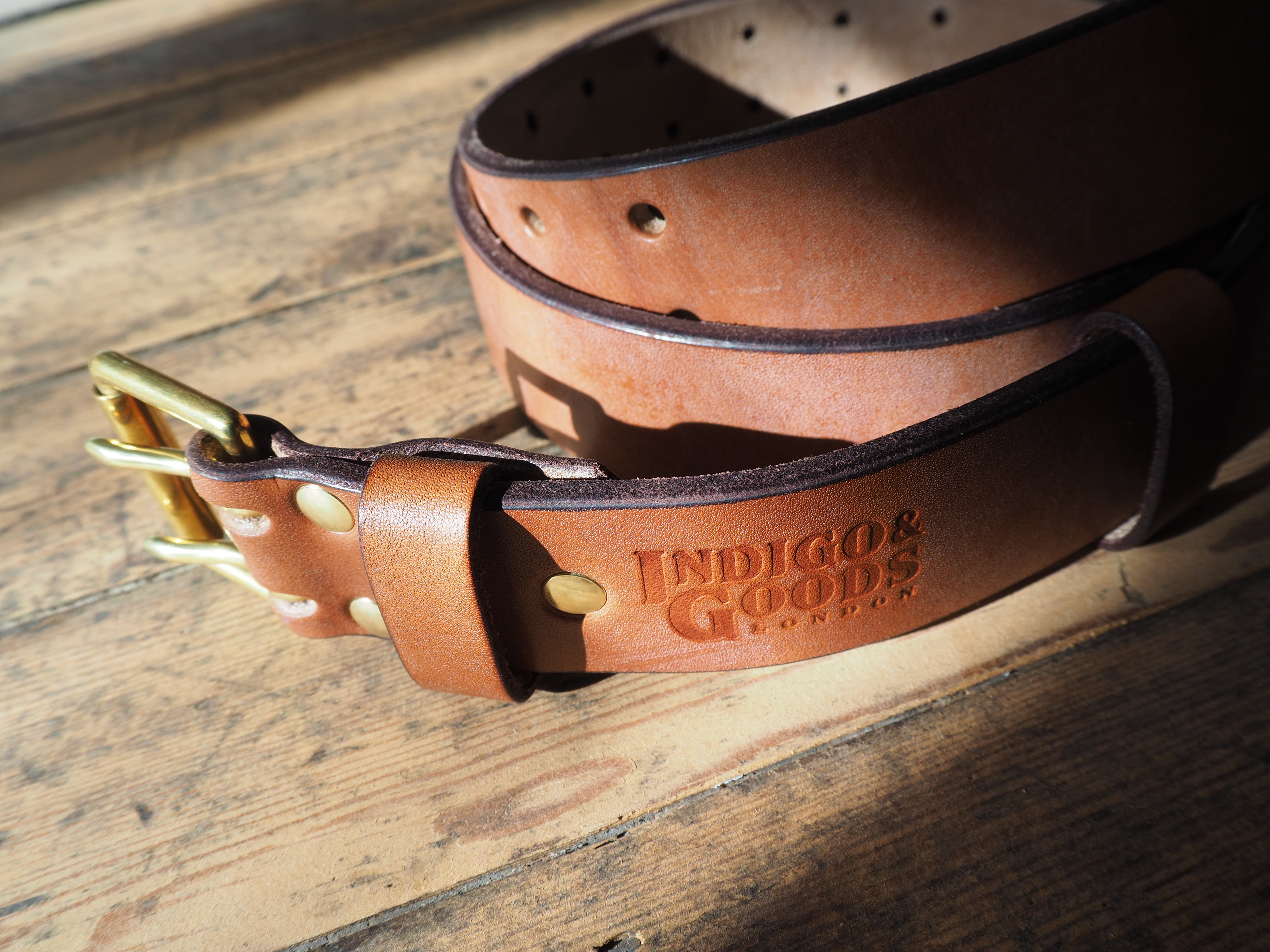 LIFETIME LEATHER BELT - OAK BARK TANNED - BROWN