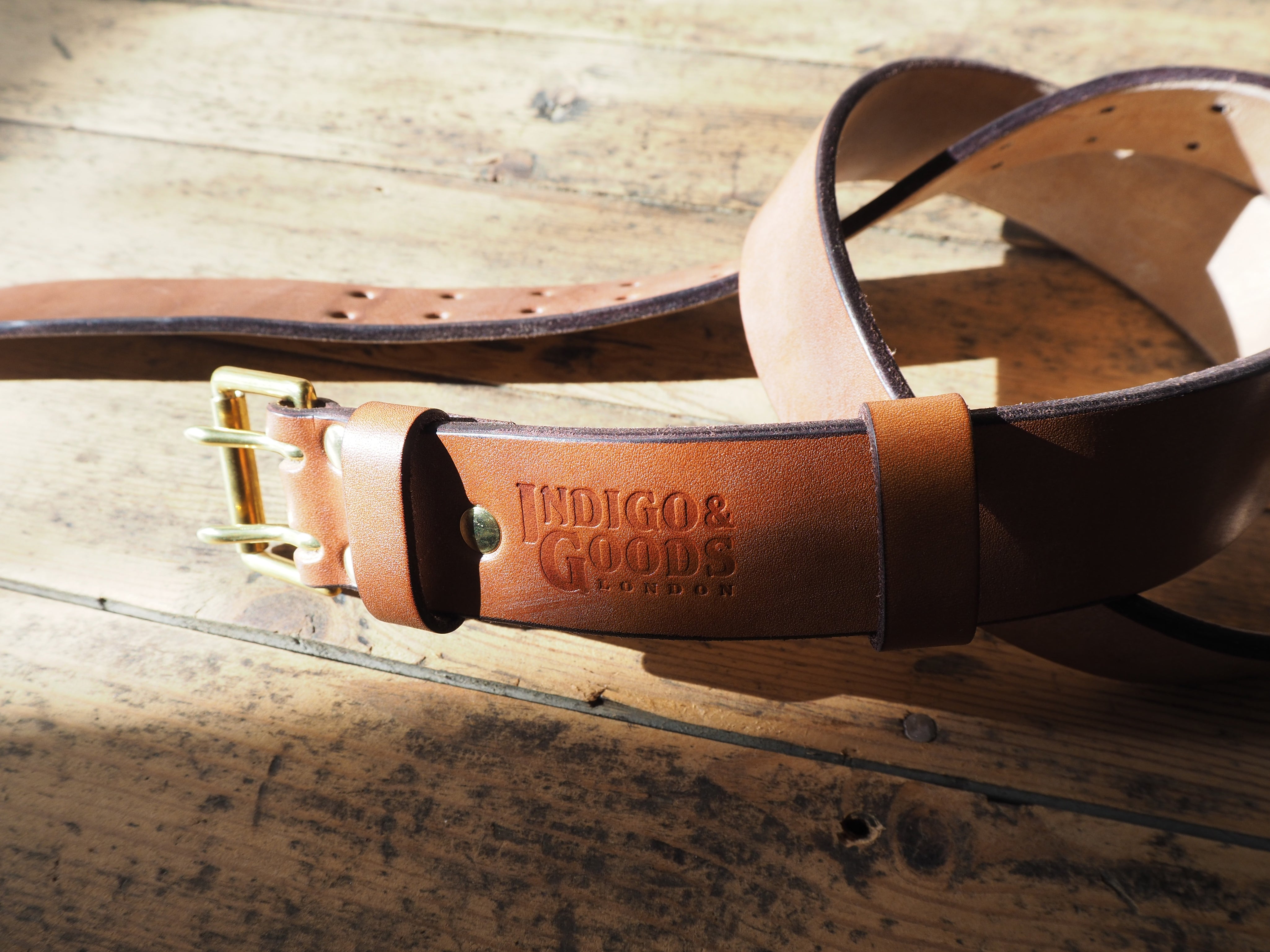 LIFETIME LEATHER BELT - OAK BARK TANNED - BROWN