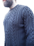 English Cable Sweater - Black