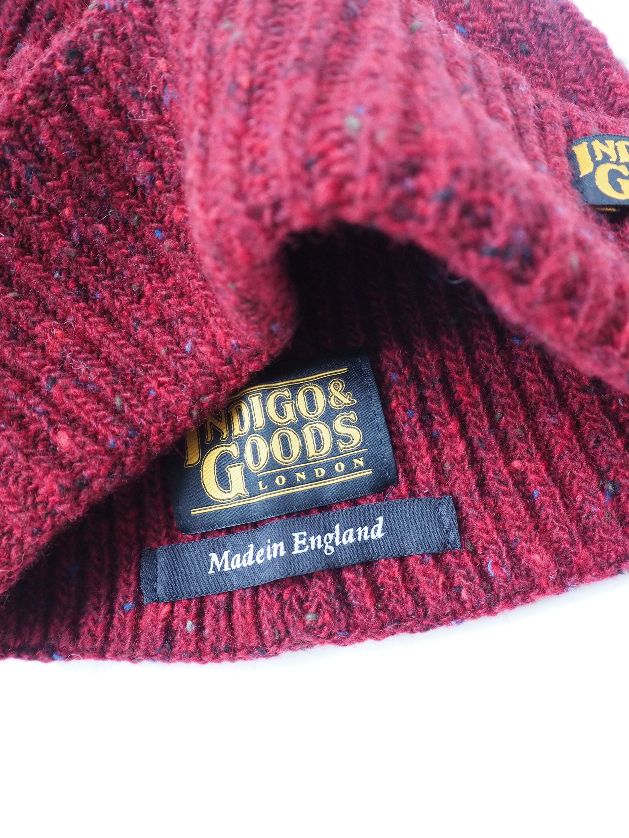 Donegal Wool Beanie - Oxblood