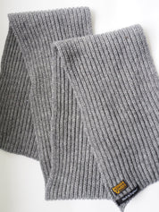 Chunky Wool Scarf - Grey