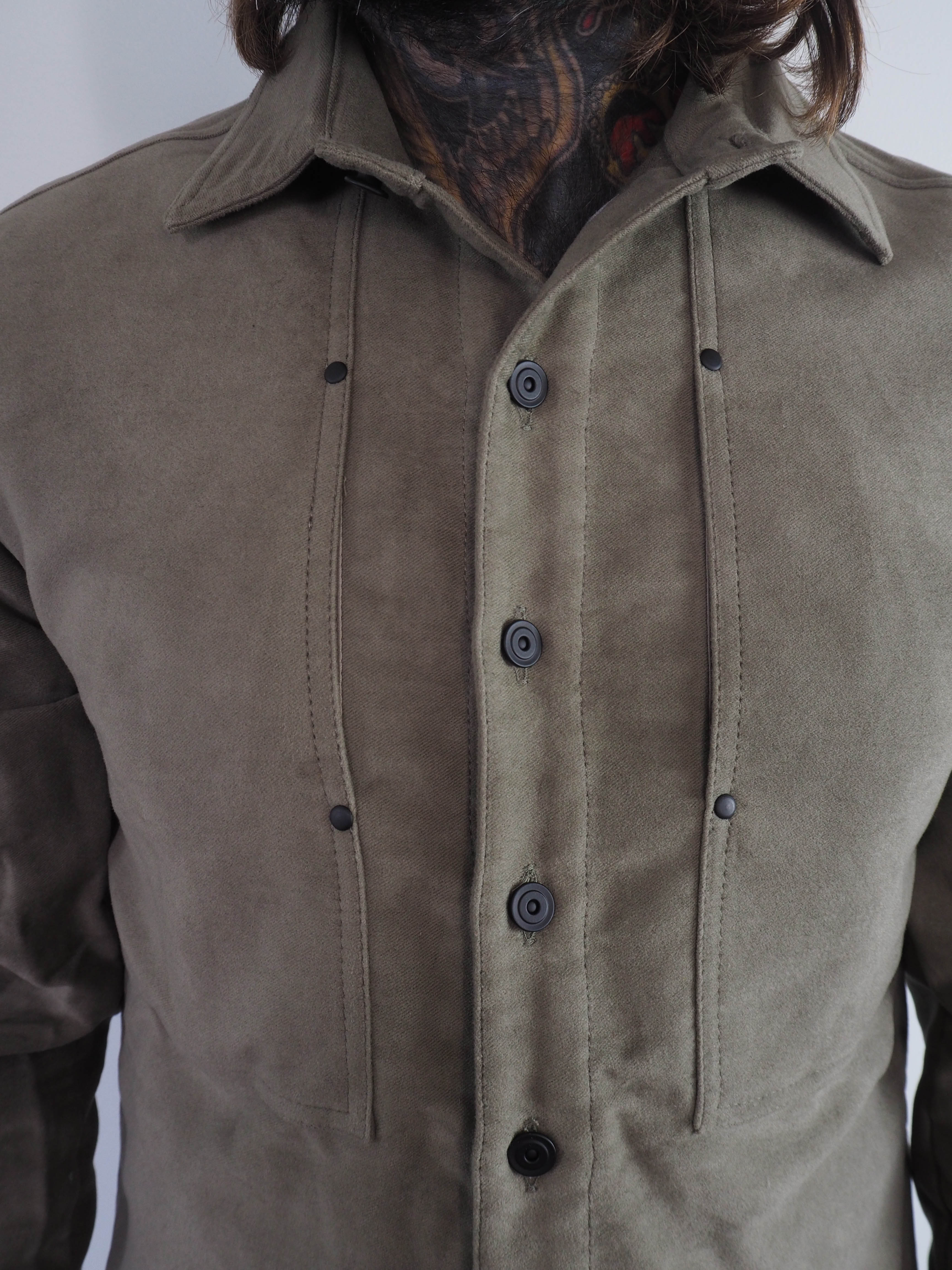 English Terrace Overshirt - Moleskin Olive