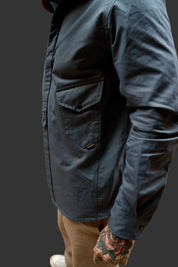 Drop Pocket Shirt - MidWeight Cotton - Slate Grey